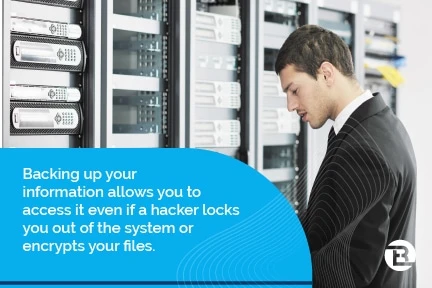 always back up valuable electronic information