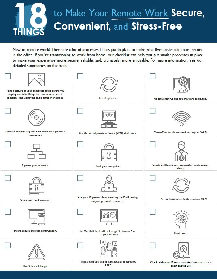 18 Things to Make Your Remote Work More Secure
